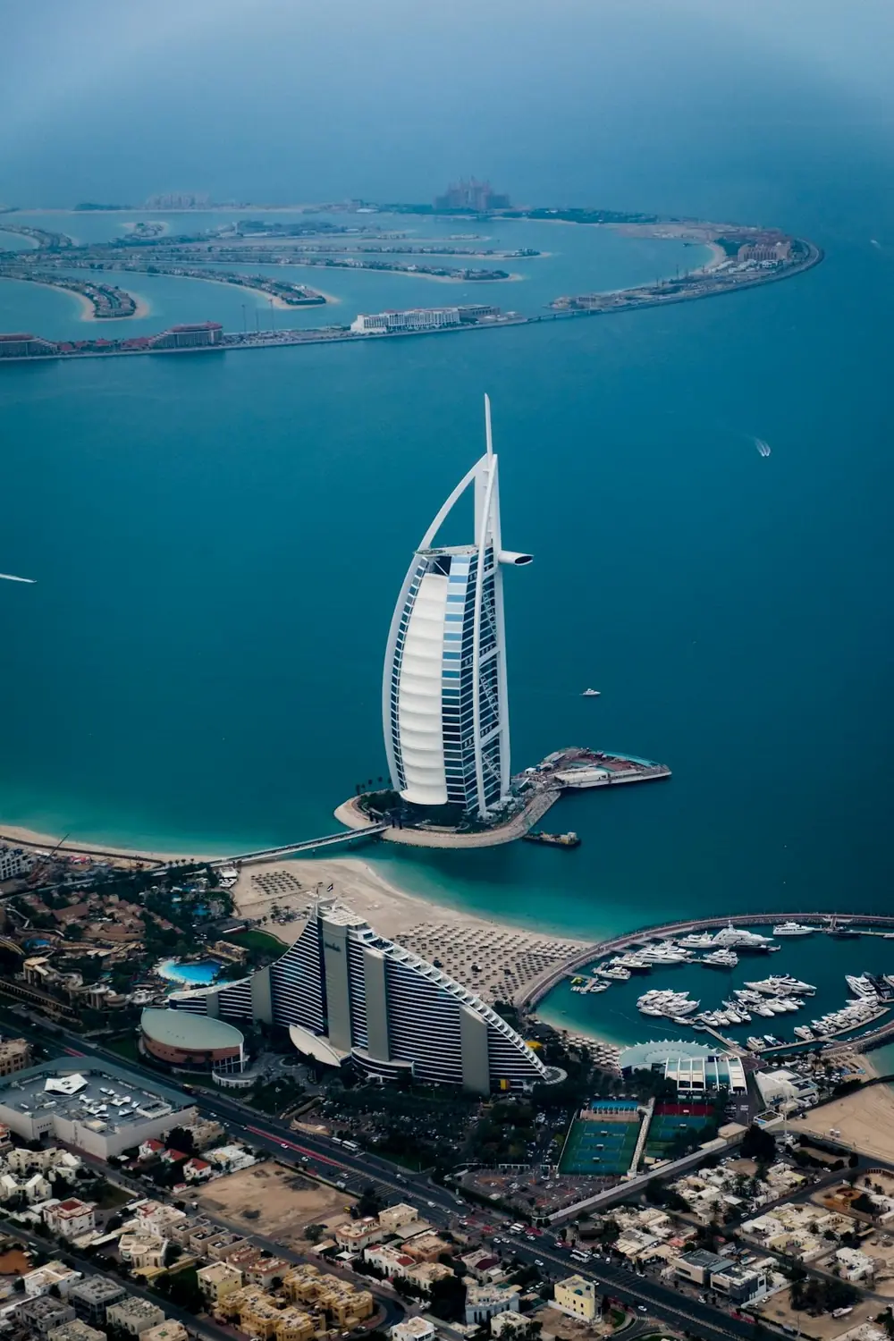 Aerial view of Dubai